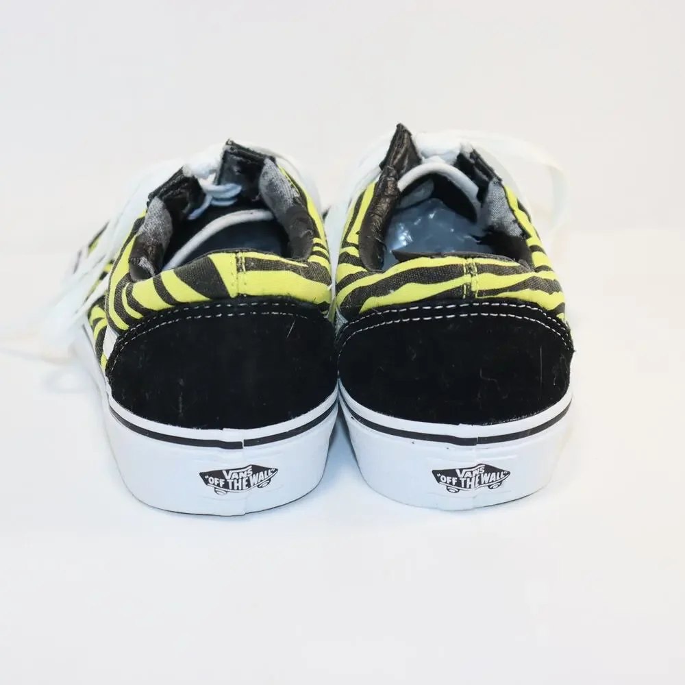Vans Old‎ Skool Yellow Black Zebra Print Men’s Size 8